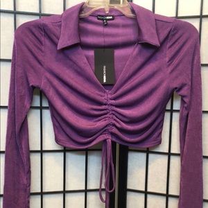 Brand New Fashion Nova Top… size small… color purple